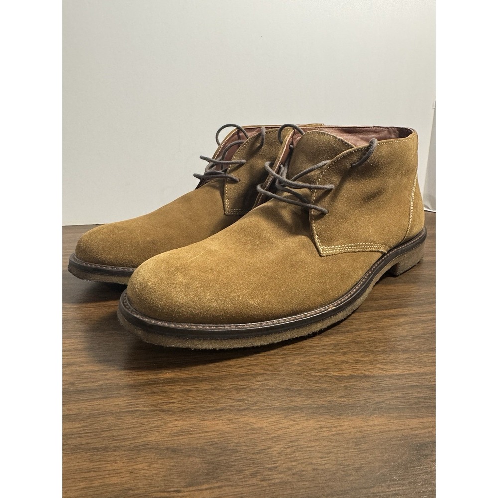 Johnston & Murphy Copeland Chukka‎ Boots 25-1872 Camel Suede Mens 11 Crepe Sole